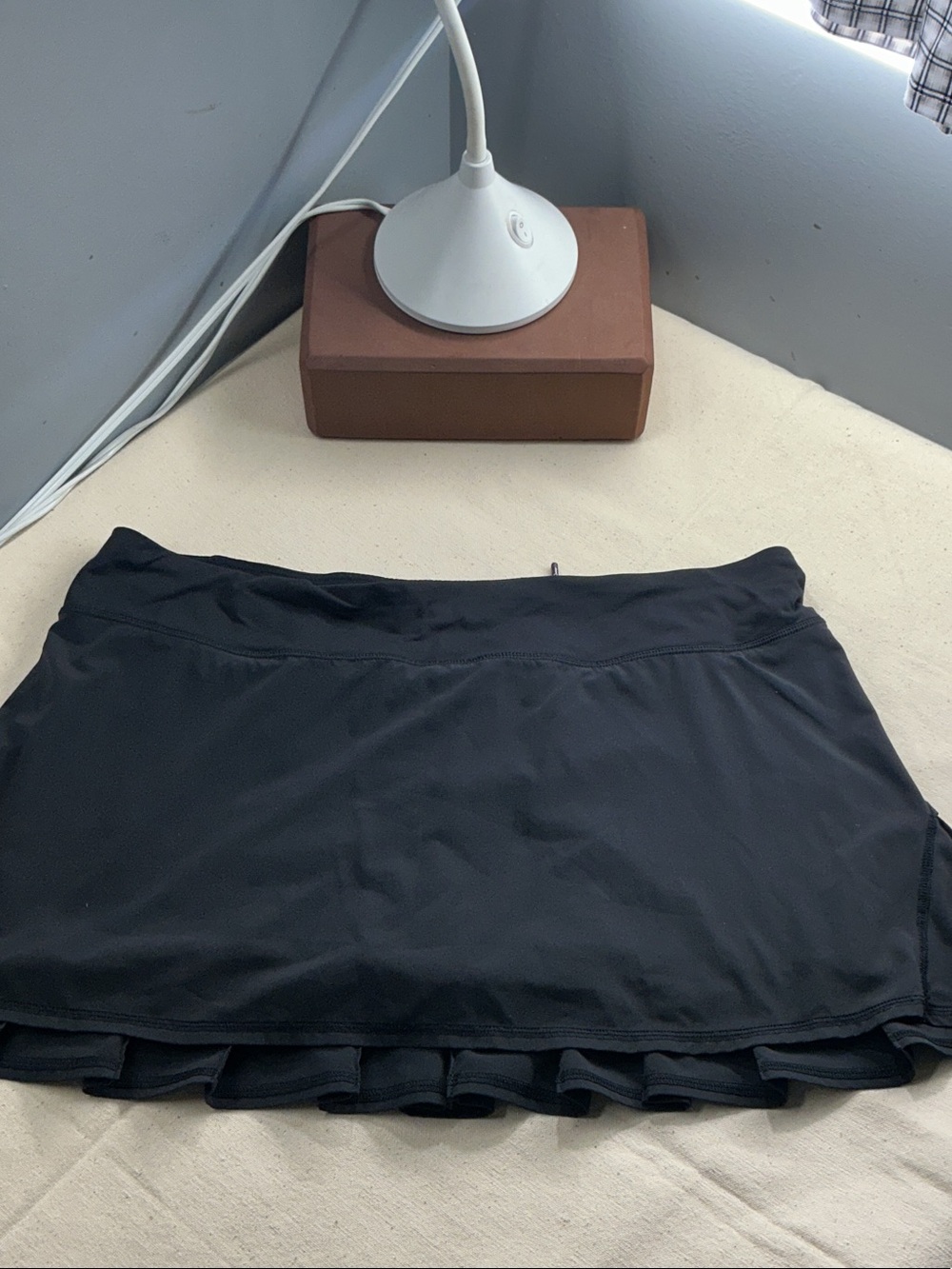 lululemon athletica Black Skater Circle Skirt with Layered Hem size 12 reg